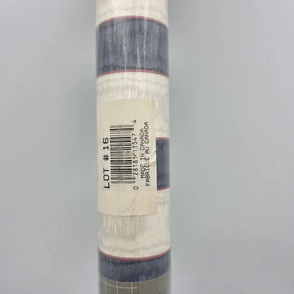 Vtg New Foremost Wallcoverings Prepasted Scrubbable Blue White Stripes